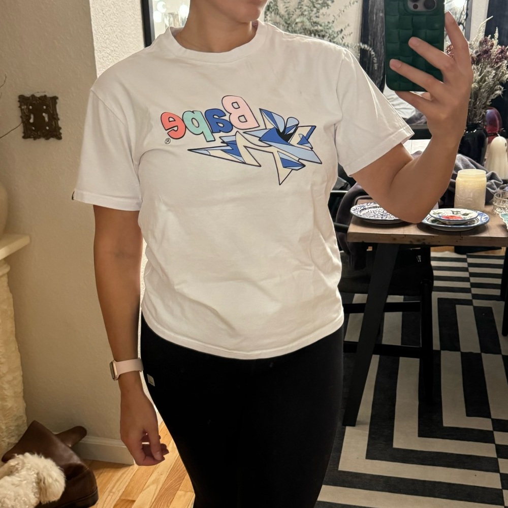 BAPE x Louis De Guzman white tee